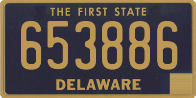 DE license plate 653886