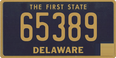 DE license plate 65389