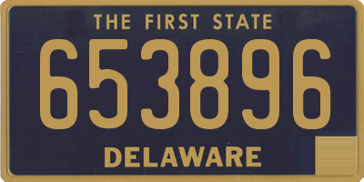 DE license plate 653896