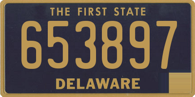 DE license plate 653897