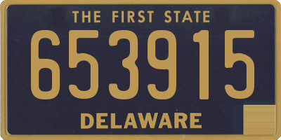 DE license plate 653915