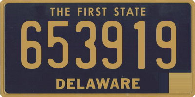 DE license plate 653919