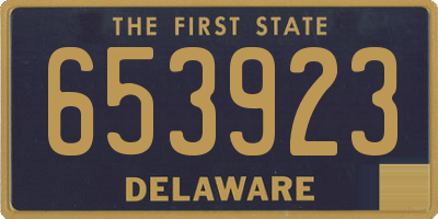 DE license plate 653923