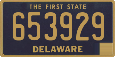 DE license plate 653929