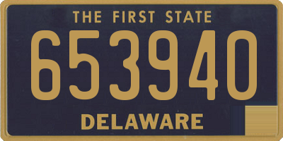 DE license plate 653940