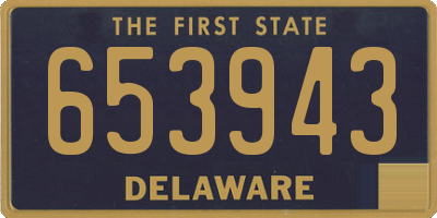 DE license plate 653943