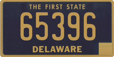 DE license plate 65396