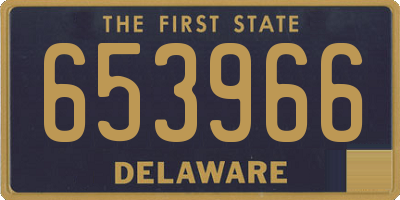 DE license plate 653966