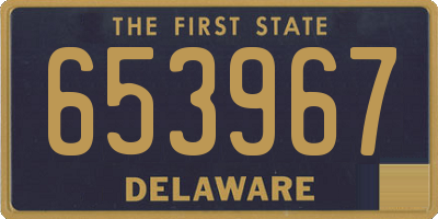 DE license plate 653967