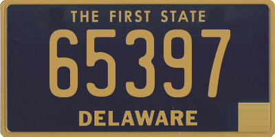 DE license plate 65397