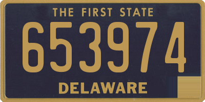 DE license plate 653974