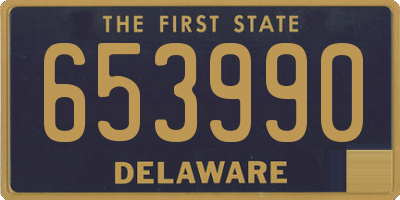 DE license plate 653990