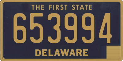 DE license plate 653994