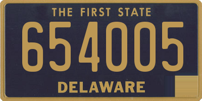 DE license plate 654005