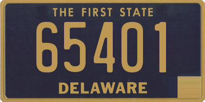 DE license plate 65401