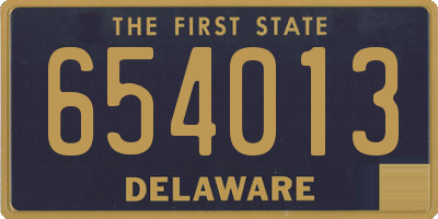 DE license plate 654013