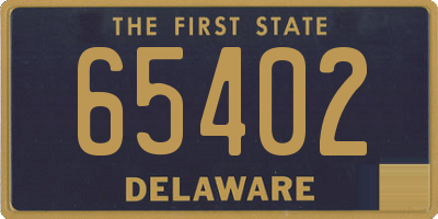 DE license plate 65402