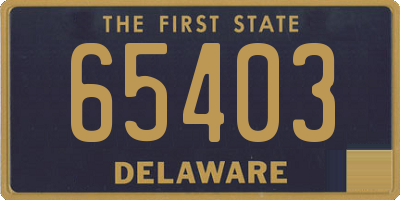 DE license plate 65403