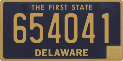 DE license plate 654041