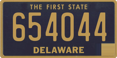 DE license plate 654044