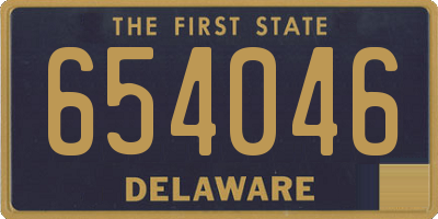 DE license plate 654046
