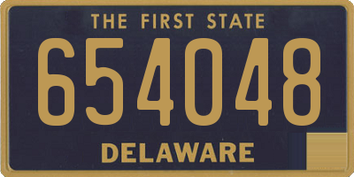 DE license plate 654048