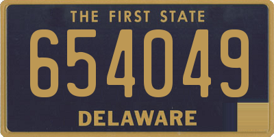 DE license plate 654049