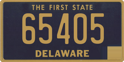 DE license plate 65405