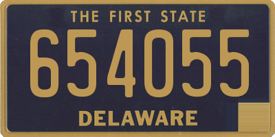 DE license plate 654055