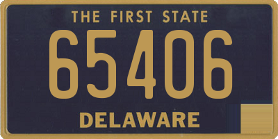 DE license plate 65406