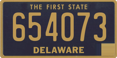 DE license plate 654073