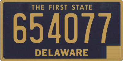 DE license plate 654077