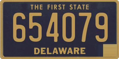 DE license plate 654079