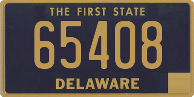 DE license plate 65408
