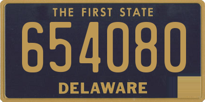 DE license plate 654080
