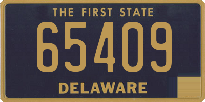 DE license plate 65409