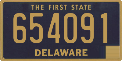 DE license plate 654091