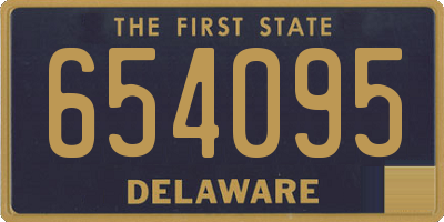DE license plate 654095