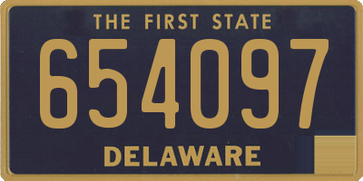 DE license plate 654097