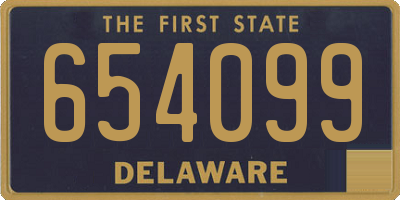 DE license plate 654099