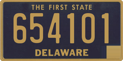 DE license plate 654101