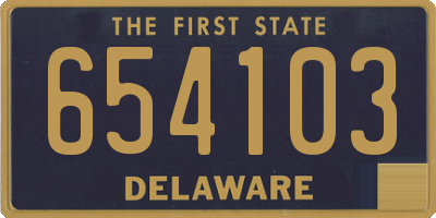 DE license plate 654103