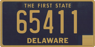 DE license plate 65411