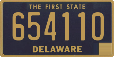 DE license plate 654110