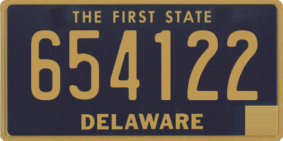 DE license plate 654122