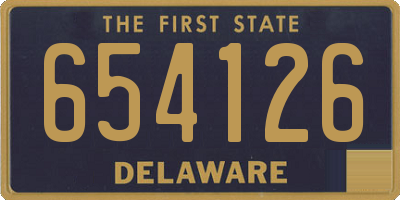 DE license plate 654126