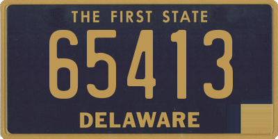 DE license plate 65413