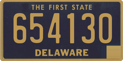 DE license plate 654130