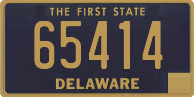 DE license plate 65414