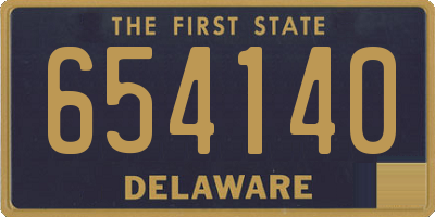 DE license plate 654140